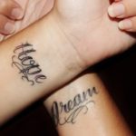 Hope Dream Tattoo On Wrist ht1225