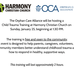 OCA child trauma training