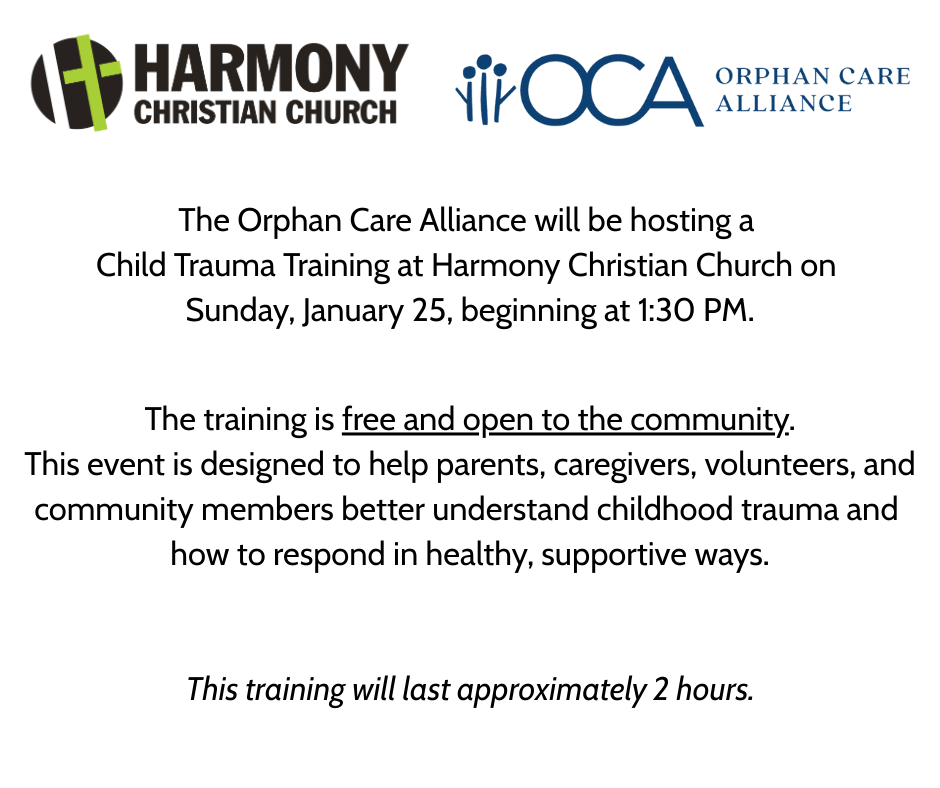 OCA child trauma training