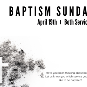 baptism sunday
